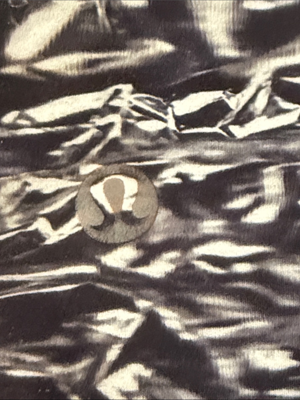 Lululemon Black & White Marble Print High-Waist Leggings size 6